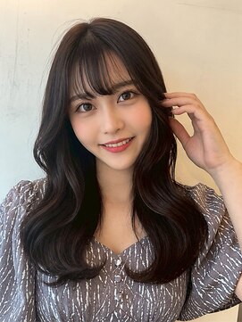 ヘアリゾート粋 新宿三丁目本店 透明感ダークブラウン/レイヤーカット/くびれカール