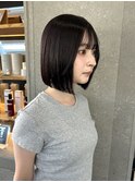 ボブ 切りっぱなしボブ 