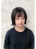切りっぱなしボブ