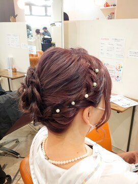 カルマ(KARMA) 結婚式お呼ばれヘア 編み込みバラシニヨン