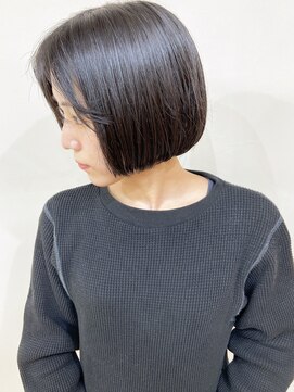 モリオフロムロンドン 松戸店(Morio from London) 【松戸 ムラマツ】ツヤボブ 大人ショート 黒髪 艶