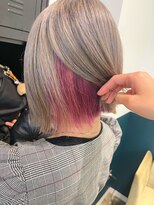 ヘアーブレイス(hair brace)&nbsp;シルバー×ピンクインナー