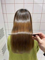 ロンドルーチェ 心斎橋(Lond luce)&nbsp;ダークアッシュ/ミディアムレイヤーカット［髪質改善/縮毛矯正］