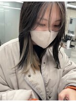 ノード(NODO)&nbsp;フェイスフレーミング＋イヤリングカラーのコントラストカラー