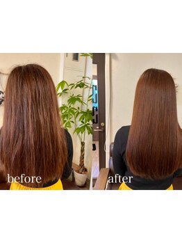 くせ毛・うねりが気になる方へ…。お客様から大好評の酸性ストレートで誰もが羨む美髪へと導きます◇