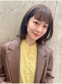 インナーグレージュ/マチルダボブ/前髪/ピンクベージュ/錦糸町