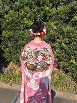 ランコントレ 千代 成人式のお着付け、ヘアセット、メイク