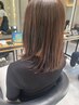 髪質改善◆水素カラー+前髪カット＋トリートメント　¥19800→¥15300