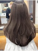 小顔美人レイヤーカット×ナチュラルグレージュ30代40代50代