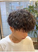 ツイストスパイラル刈り上げマッシュ