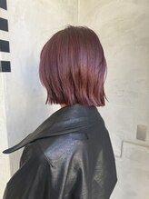パースラヴ(PERS'LOV) ボブ切りっぱなしボブボブレイヤーチェリーレッド