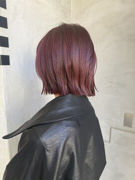パースラヴ(PERS'LOV) ボブ切りっぱなしボブボブレイヤーチェリーレッド