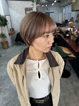 シールドヘアー 沖縄 新都心(C'LD Hair) ハイトーンショート/マッシュショート/丸みショート/ショート