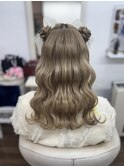 【GLOSS心斎橋】ハーフツインお団子