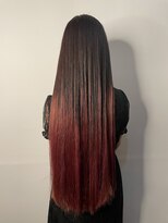 アリ 葛西店(ALi)&nbsp;グラデーションカラー×ピンク レッドブラウン｜葛西美髪