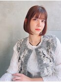 【Taylor 大宮】ダークブラウン×丸みボブ