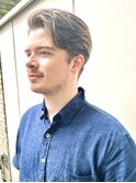外国人風パーマウルフカルマパーマベリーショートダークアッシュ