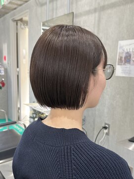 ラック 表参道(LUCK) プツッとボブ/艶ボブ/ナチュラルブラウン/マロンベージュ/表参道