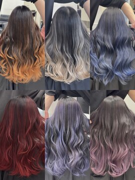 アライブ ハラジュク(ALIVE harajuku) 【Rikuto限定】バレイヤージュ　シャドールーツ　エンドカラー