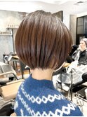 “岩田莉奈”地毛風縮毛矯正美髪髪質改善ショートボブ　新宿