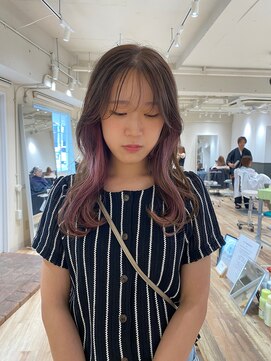 カナージュ(Canage) インナーカラー♪ピンク8.22くびれヘア