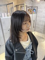 ノス 表参道(NOOS)&nbsp;レイヤーカット/前髪カット/顔周り/ミディアムレイヤー