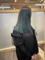 ヴォイスヘアーデザインウル(Voice hair design ulu)&nbsp;グリーンカラー玉村/新町/藤岡/髪質改善/ブリーチ/ダブルカラー