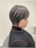 30代40代50代◎くせ毛ショート◎白髪ぼかし◎くびれショート
