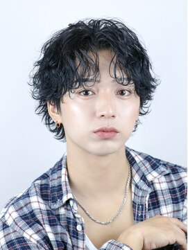 オーシャントーキョー 大阪(OCEAN TOKYO) シャドウパーマ波巻きパーマツーブロックマッシュショート