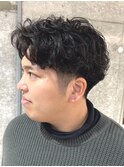 【福田隆晃】刈り上げセンターパート/ニュアンスパーマ