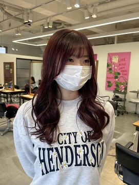 ボルドーレッド/ブリーチ無しレッド/ワインレッド/柏