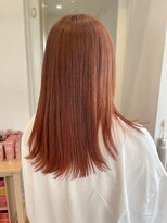 バイオレット 栄店(Violet)&nbsp;オレンジカラー ブリーチなしカラー オレンジブラウン