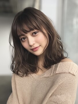 プラス セカンド ヘア(Plus 2nd) ミディアム×ゆるふわ巻き　大人ガーリー