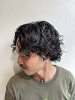 アンド グラフ(& Graph.)&nbsp;無造作ニュアンス常田パーマセンターパートマッシュウルフ