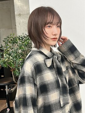 ガーデンタチカワネクスト(garden tachikawa next) 顔まわりレイヤーボブシナモンベージュ