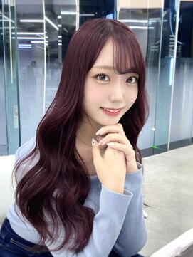 ブラウン(Brown) ワンホンレイヤー/ピンクラベンダー/藤沢美容院