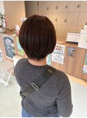 ショートボブ/ブラウンカラー