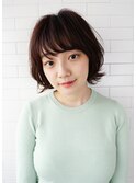 sungooseミニウルフテラコッタデジタルパーマくすみブルー