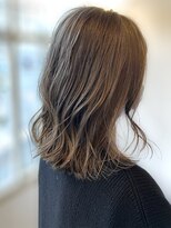 ヘアーエポック(hair epoque) 20代30代40代ロングウルフインナーカラーオリーブグレージュ