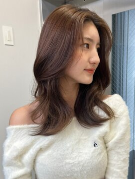 ベレーザシェルト(Beleza scelto) 2350透明感黒髪シアーグレージュフリンジバングふんわりカール