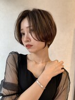 ロンドブルーム 天神大名店(Lond Bloom) 前髪長めのシースルーショート/ショートヘア/ショートボブ