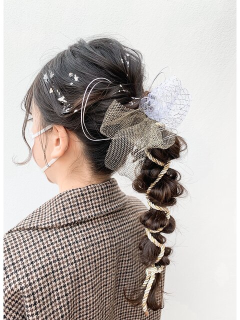 成人式　hair　arrange　