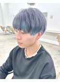 シルバー×オーシャンブルー