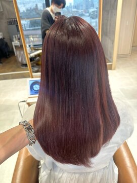 アンククロス 表参道(ANKH CROSS) ブリーチなし チェリーピンク