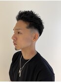 刈り上げショートパーマ