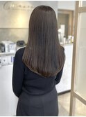 髪質改善 艶髪 ストレート 縮毛矯正 暗髪 韓国風 ロング