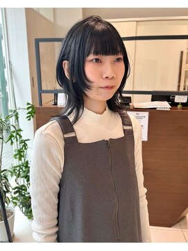 バサ 江古田店(BASSA) ブルーブラック×ウルフヘア