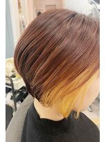 ヘア ジュレ ドゥ(hair jurer deux)&nbsp;【ヘアジュレドゥ 安江】オレンジ×イエロー