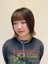 ユウヘアー 尾張旭店(U Hair)&nbsp;【UHair】顔周りレイヤー×切りっぱなしボブ/トレンドスタイル