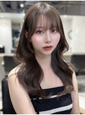 韓国ヘア 大人上品なくびれヘア 色気纏う ミルクグレージュ